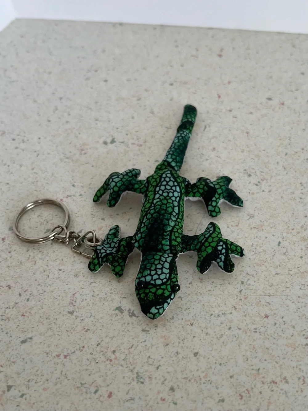 Vintage Green Lizard Keychain